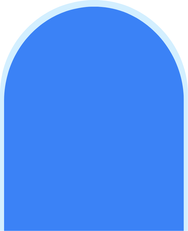 Forma azul decorativa